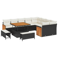 Tuin Sofa Set 12 Pcs En Crème 100 X 100 X 71 Cm