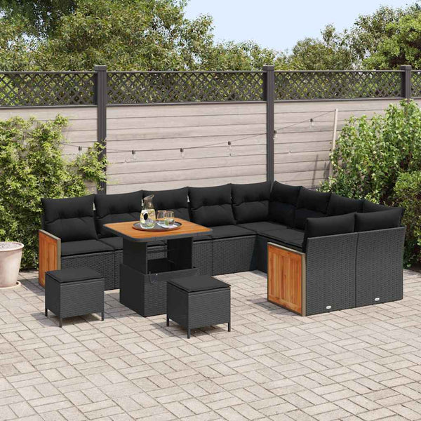Tuin Sofa Set 12 Pcs En Crème 100 X 100 X 71 Cm