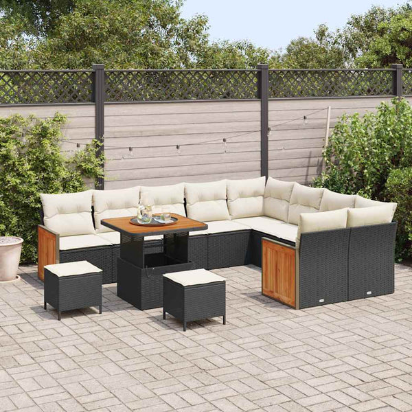 Tuin Sofa Set 12 Pcs En Crème 100 X 100 X 71 Cm