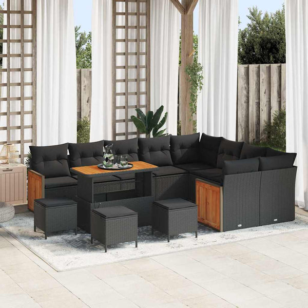 Tuin Sofa Set 12 Pcs En Crème 100 X 100 X 71 Cm