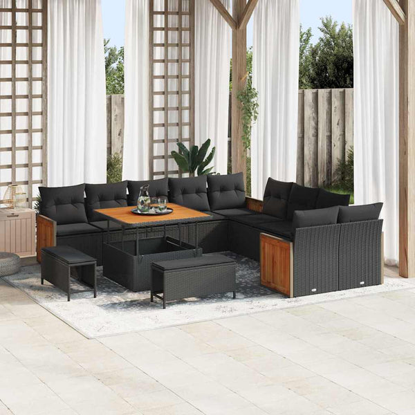Tuin Sofa Set 13 Pcs En Crème 100 X 100 X 71 Cm