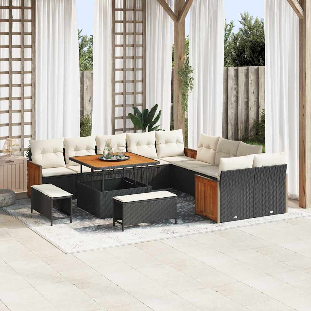 Tuin Sofa Set 13 Pcs En Crème 100 X 100 X 71 Cm