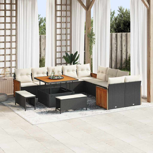 Tuin Sofa Set 13 Pcs En Crème 100 X 100 X 71 Cm