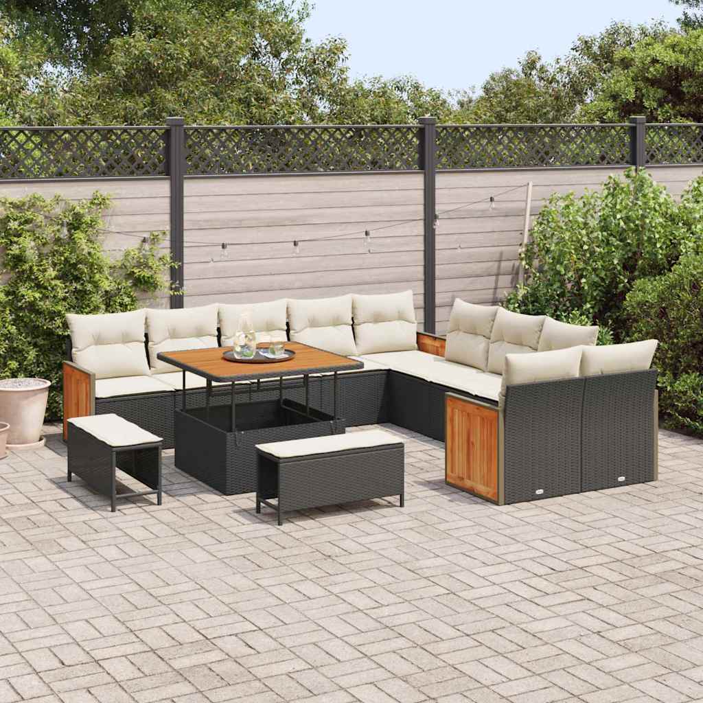 Tuin Sofa Set 13 Pcs En Crème 100 X 100 X 71 Cm