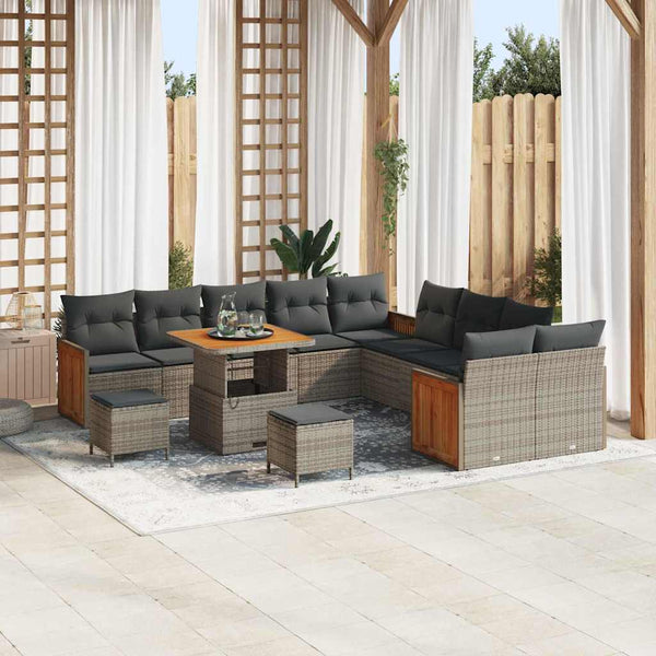 Tuin Sofa Set 13 Pcs En Crème 100 X 100 X 71 Cm
