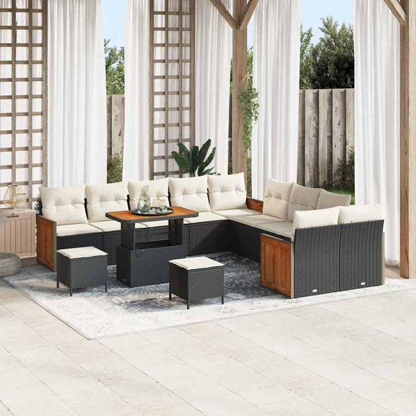 Tuin Sofa Set 13 Pcs En Crème 100 X 100 X 71 Cm