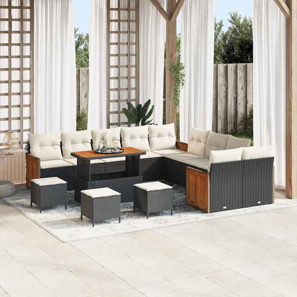 Tuin Sofa Set 13 Pcs En Crème 100 X 100 X 71 Cm
