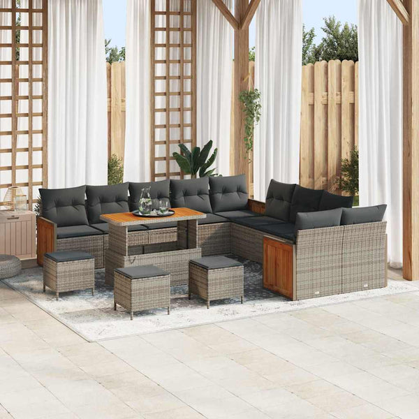 Tuin Sofa Set 13 Pcs En Crème 100 X 100 X 71 Cm