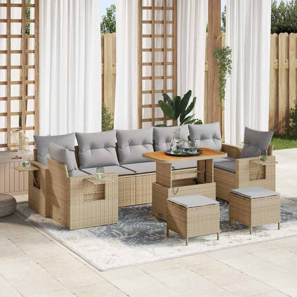 Tuin Sofa Set Met Kussen 10 Pcs 90 X 55 X 71 Cm