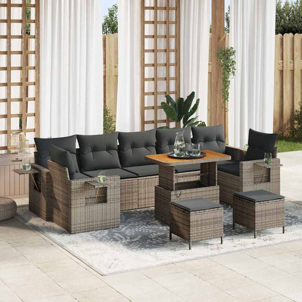 Tuin Sofa Set Met Kussen 10 Pcs 90 X 55 X 71 Cm