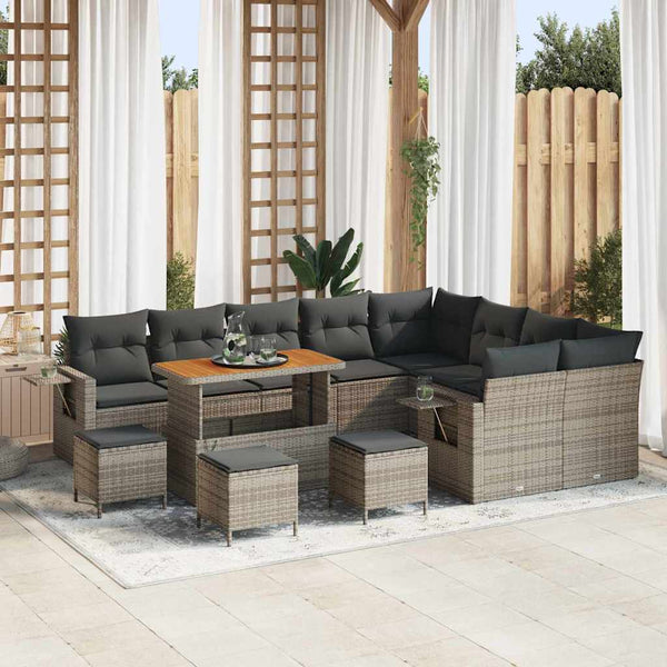 Tuin Sofa Set Met Kussen 12 Pcs 100 X 100 X 71 Cm