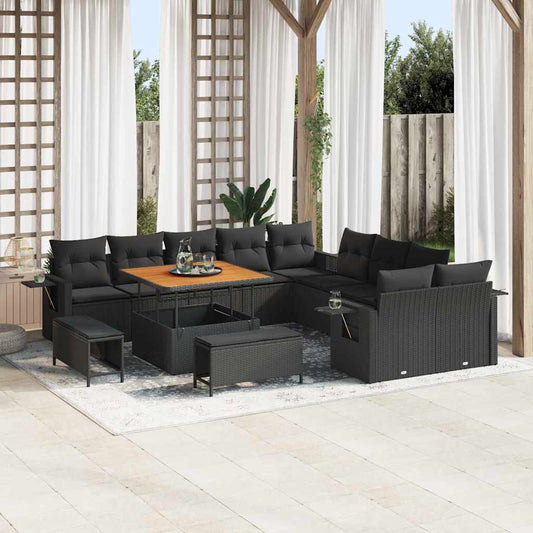 Tuin Sofa Set Met Opslag 13 Pcs Poly Riet