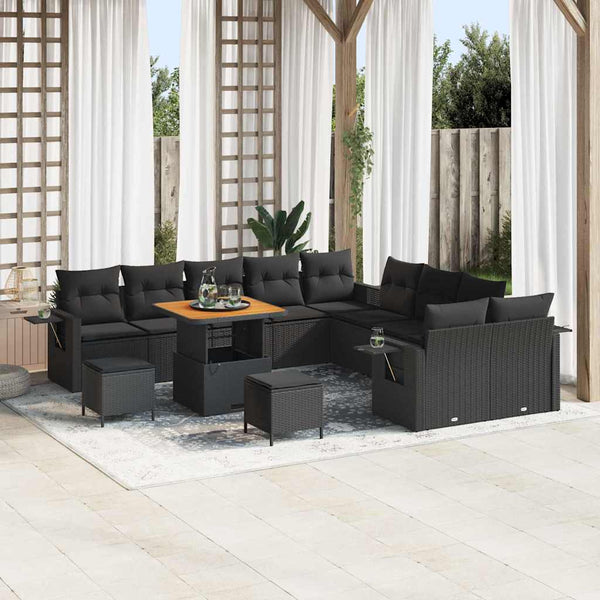 Tuin Sofa Set Met Opslag 13 Pcs Poly Riet