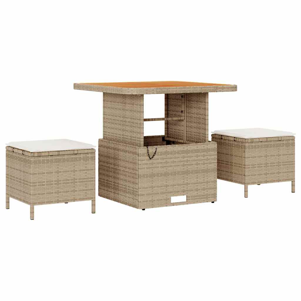 Tuin Sofa Set 9 Pcs En Crèmekleurig 80 X 80 X 71 Cm