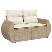 Tuin Sofa Set 9 Pcs En Crèmekleurig 80 X 80 X 71 Cm