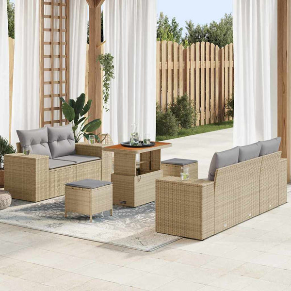 Tuin Sofa Set Met Kussen Met Opslag 8 Pcs 80 X 80 X 71 Cm