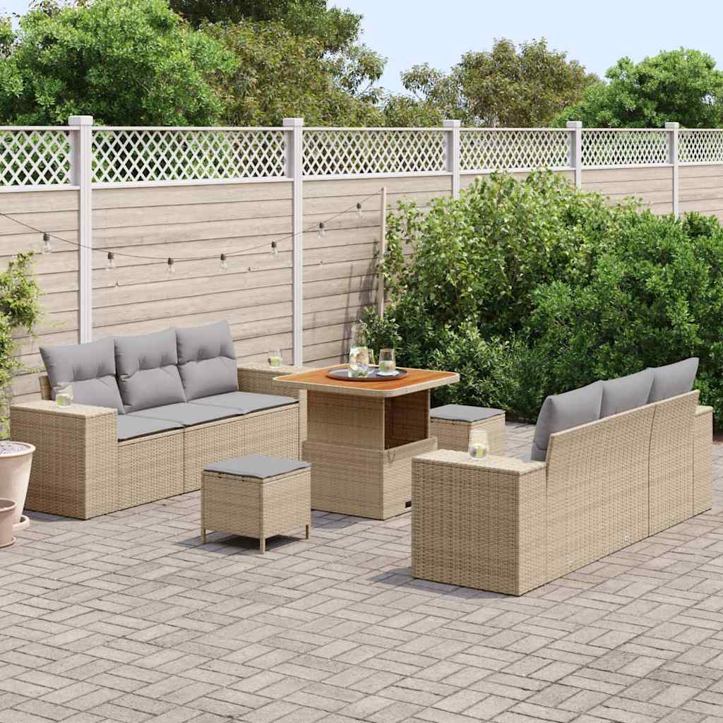 Tuin Sofa Set 9 Pcs En 80 X 80 X 71 Cm