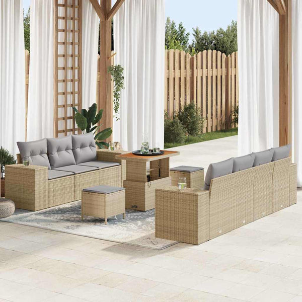 Tuin Sofa Set Met Kussen 10 Pcs 80 X 80 X 71 Cm