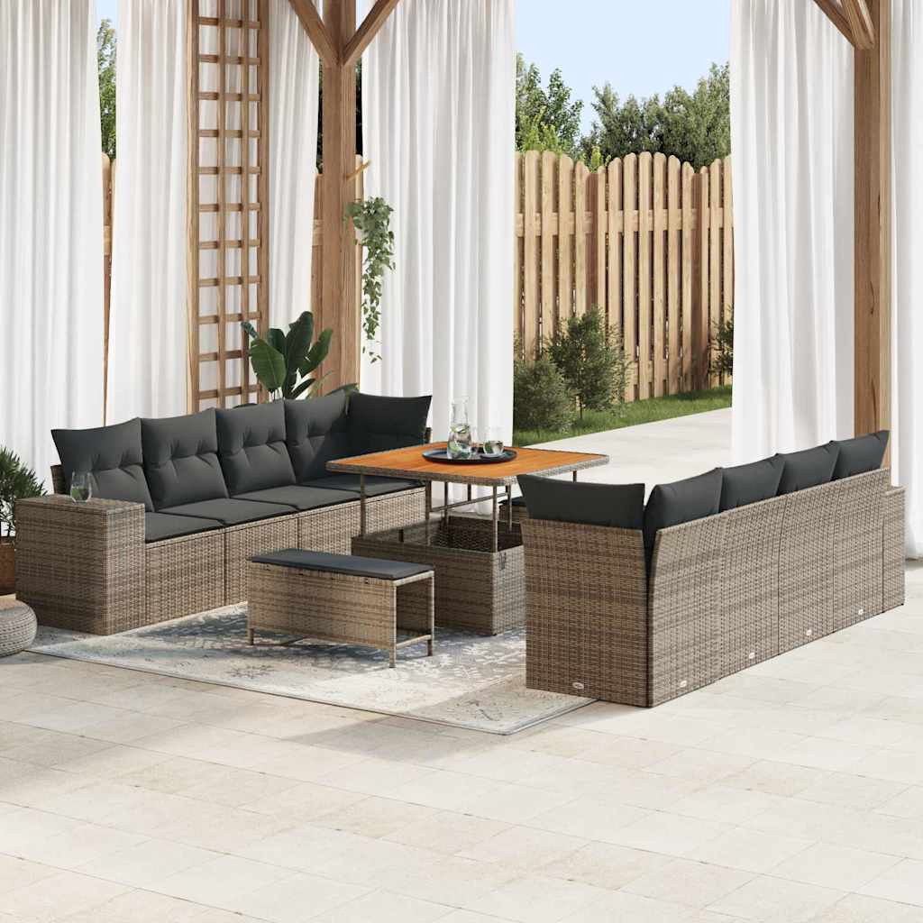Tuin Sofa Set Met Kussen 11 Pcs 80 X 80 X 71 Cm
