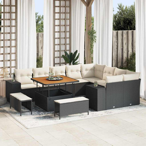 Tuin Sofa Set Met Kussen 12 Pcs 100 X 100 X 71 Cm