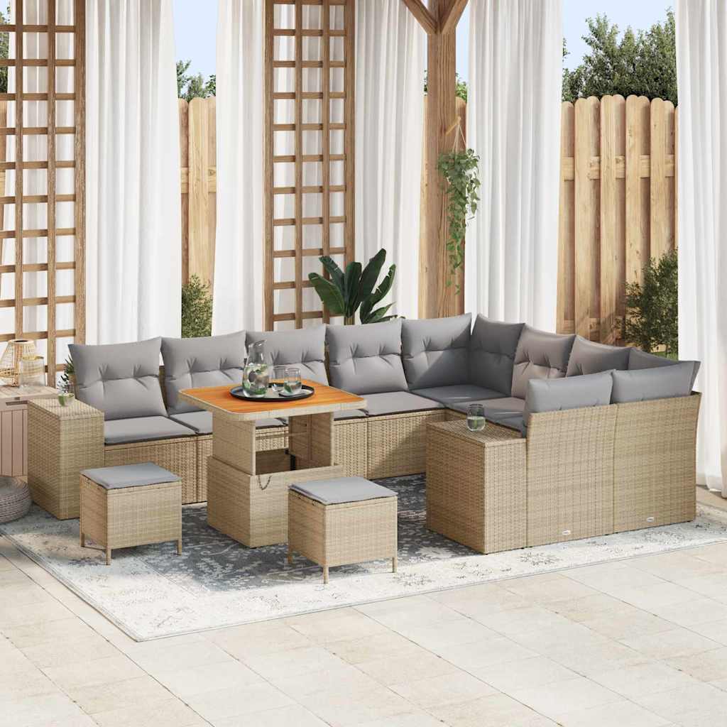 Tuin Sofa Set Met Kussen 12 Pcs 100 X 100 X 71 Cm