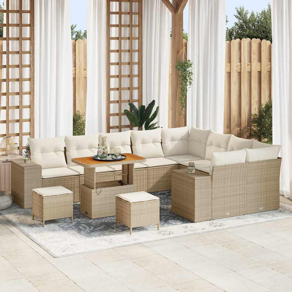 Tuin Sofa Set Met Kussen 12 Pcs 100 X 100 X 71 Cm