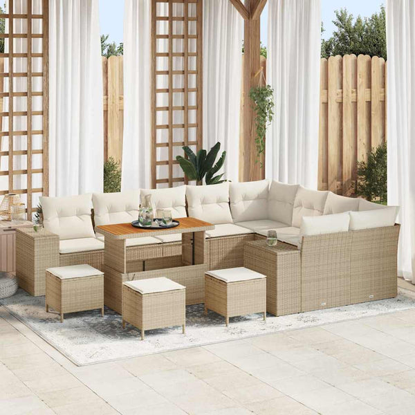 Tuin Sofa Set Met Kussen 12 Pcs 100 X 100 X 71 Cm