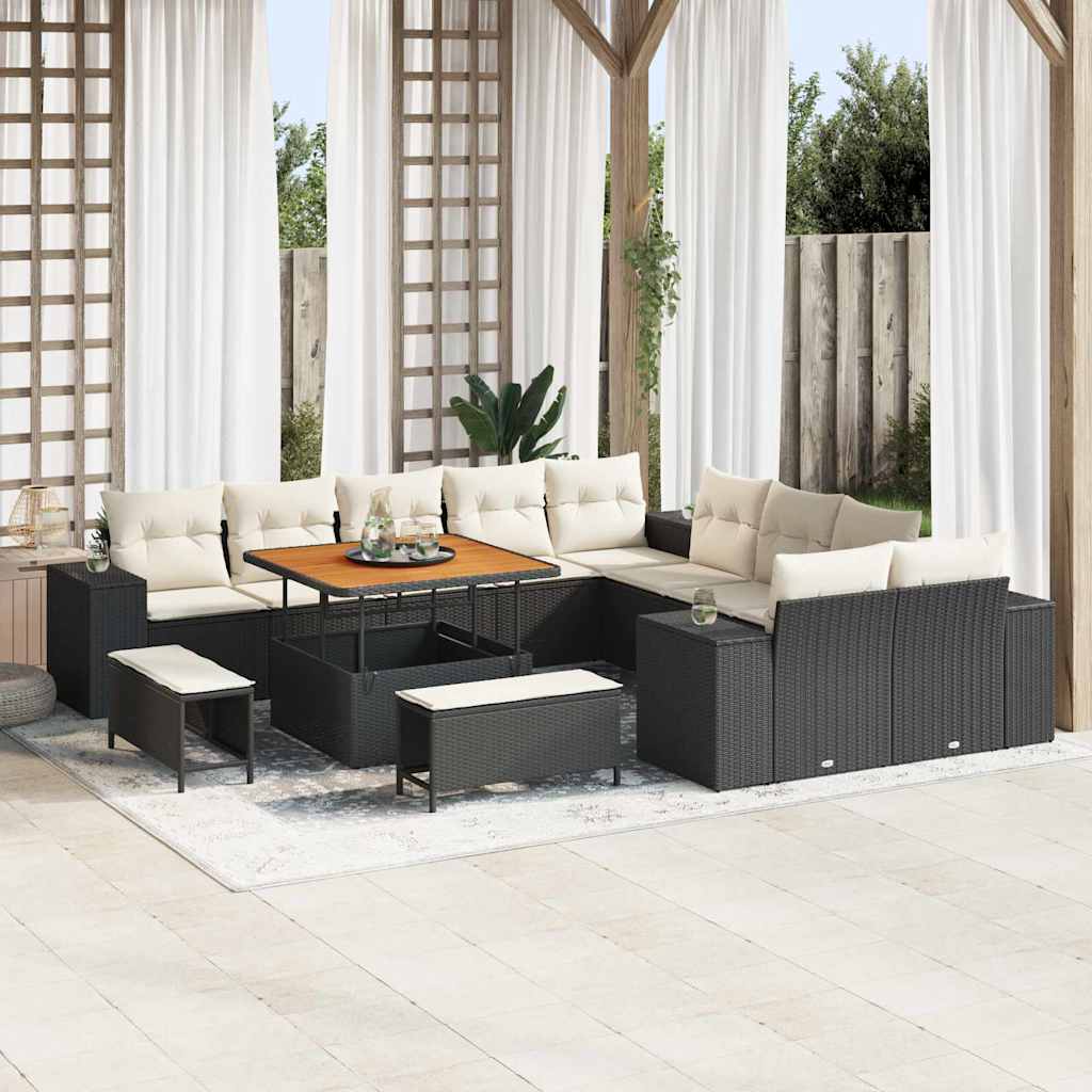 Tuin Sofa Set 13 Pcs En Crème 100 X 100 X 71 Cm