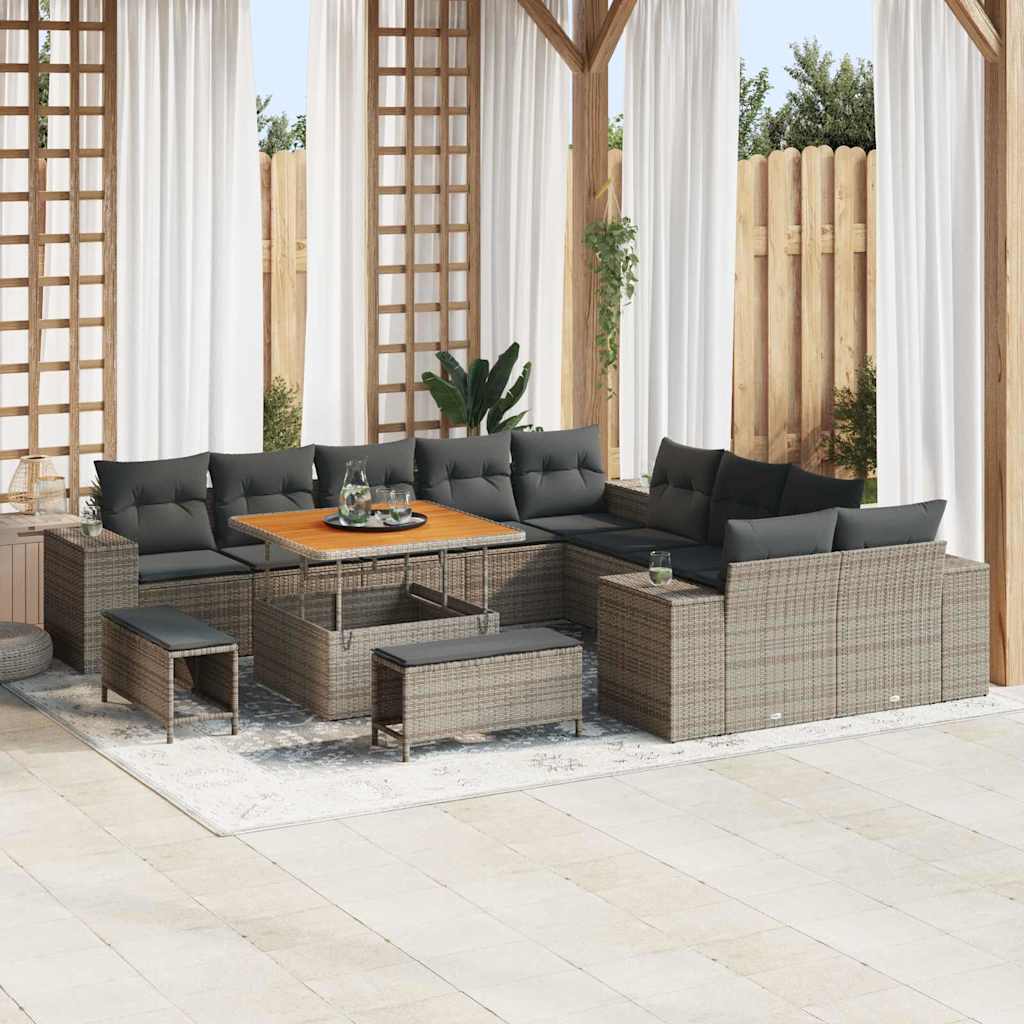 Tuin Sofa Set 13 Pcs En Crème 100 X 100 X 71 Cm
