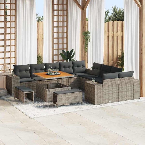 Tuin Sofa Set 13 Pcs En Crème 100 X 100 X 71 Cm