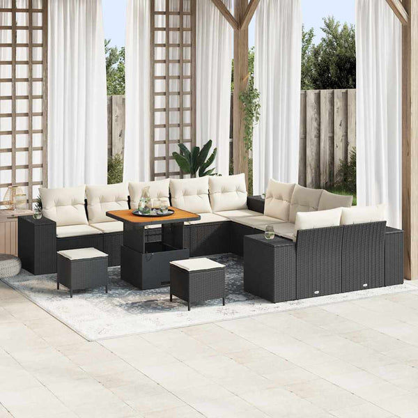 Tuin Sofa Set 13 Pcs En Crème 100 X 100 X 71 Cm