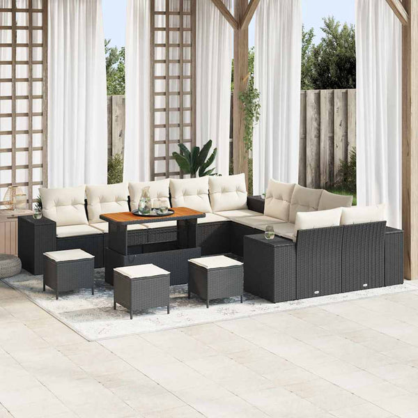 Tuin Sofa Set 13 Pcs En Crème 100 X 100 X 71 Cm