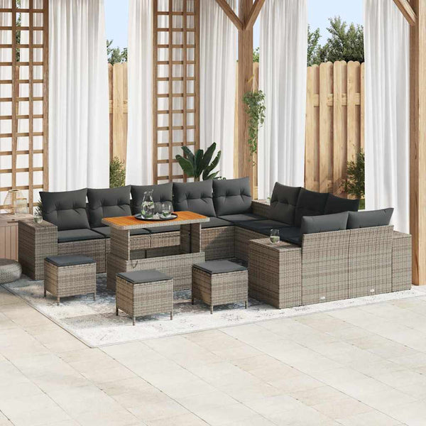 Tuin Sofa Set 13 Pcs En Crème 100 X 100 X 71 Cm
