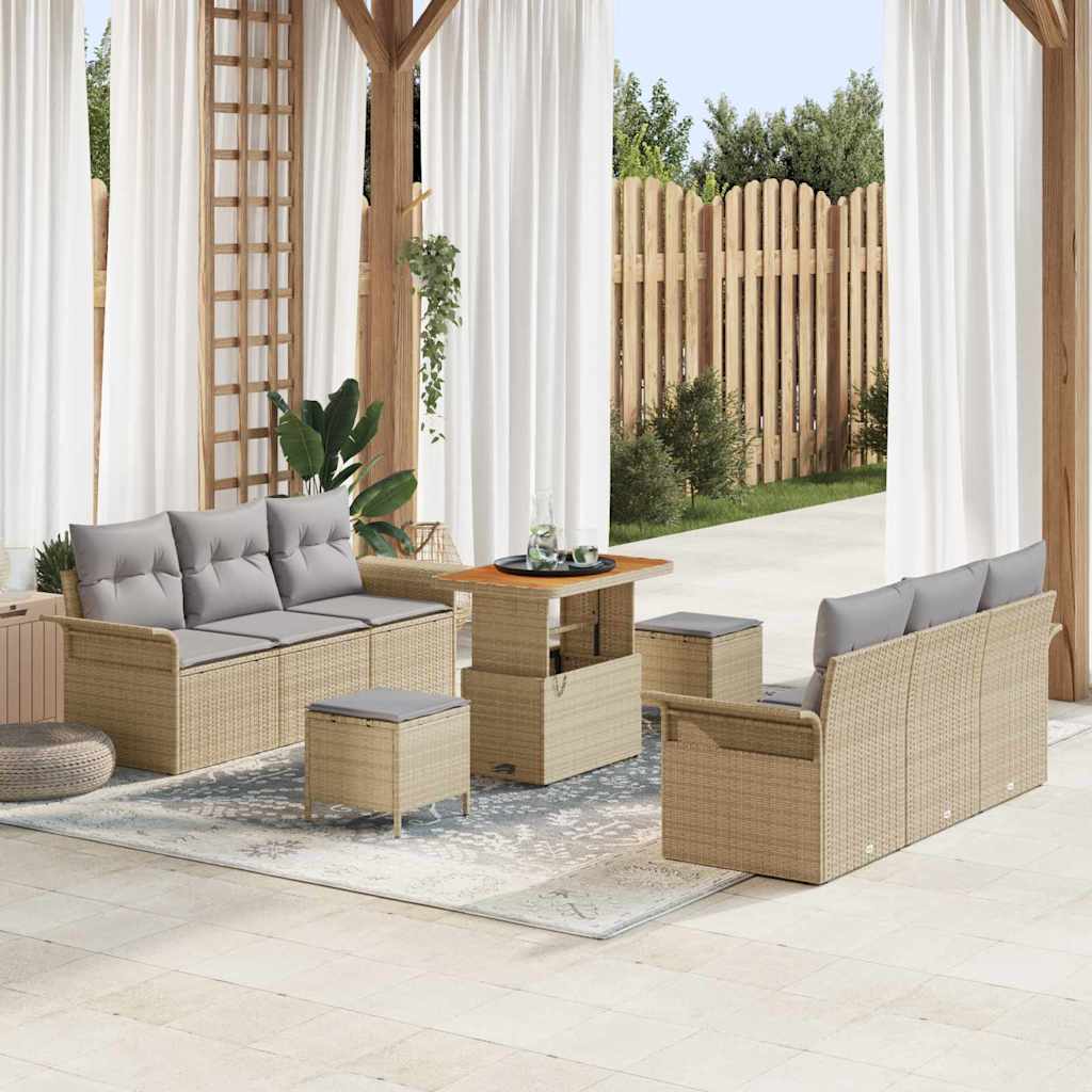 Tuin Sofa Set Met Kussen Met Opslag 9 Pcs 80 X 80 X 71 Cm