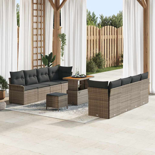 Tuin Sofa Set Met Kussen 11 Pcs 80 X 80 X 71 Cm