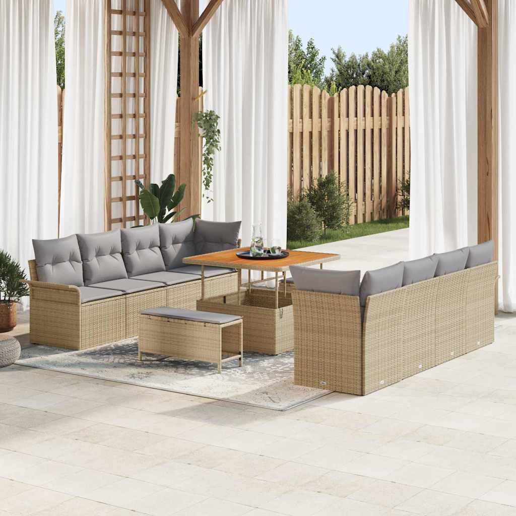 Tuin Sofa Set Met Kussen 11 Pcs 80 X 80 X 71 Cm