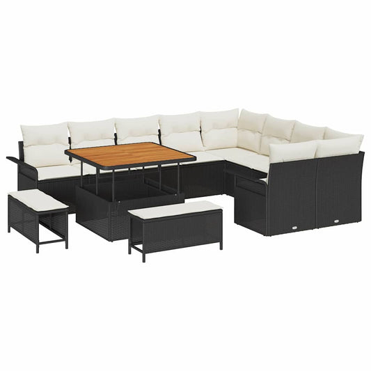 Tuin Sofa Set 12 Pcs En Crème 100 X 100 X 71 Cm