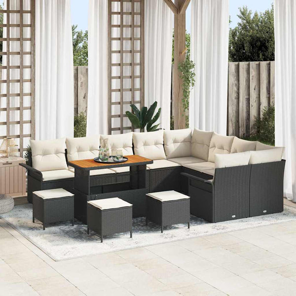 Tuin Sofa Set 12 Pcs En Crème 100 X 100 X 71 Cm