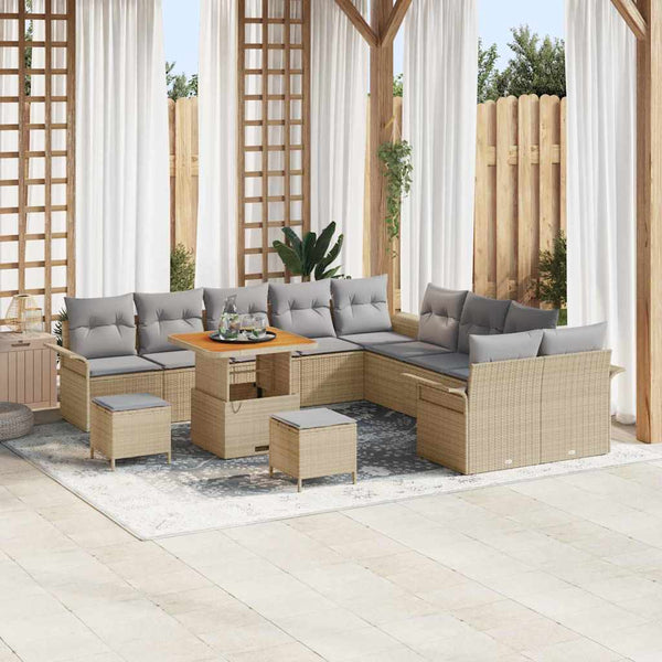 Tuin Sofa Set Met Kussen 13 Pcs 100 X 100 X 71 Cm