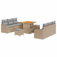 Tuin Sofa Set 9 Pcs En Licht Grijs 80 X 80 X 71 Cm