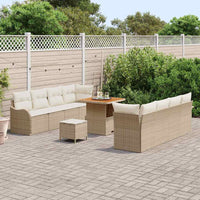 Tuin Sofa Set Met Kussen 11 Pcs En Crème 80 X 80 X 71 Cm