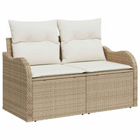 Tuin Sofa Set Met Kussen 11 Pcs En Crème 80 X 80 X 71 Cm