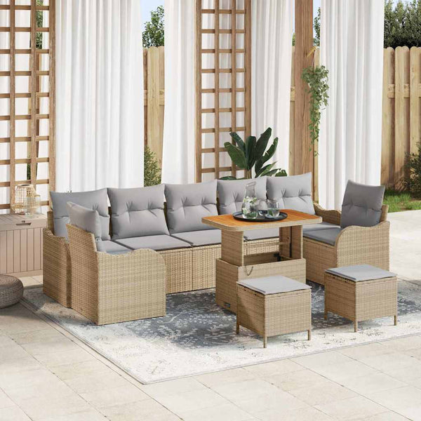 Tuin Sofa Set Met Kussen 10 Pcs 90 X 55 X 71 Cm