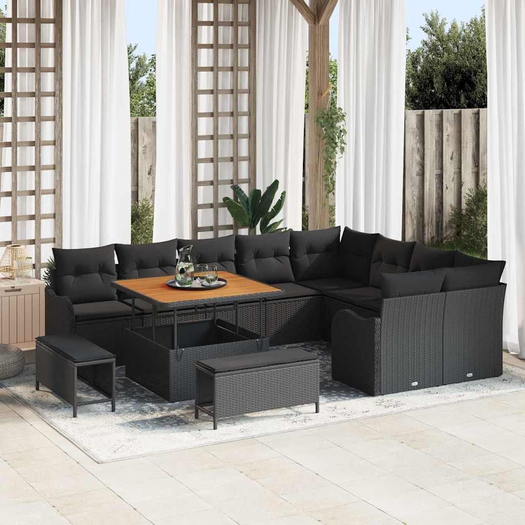 Tuin Sofa Set 12 Pcs En Crème 100 X 100 X 71 Cm
