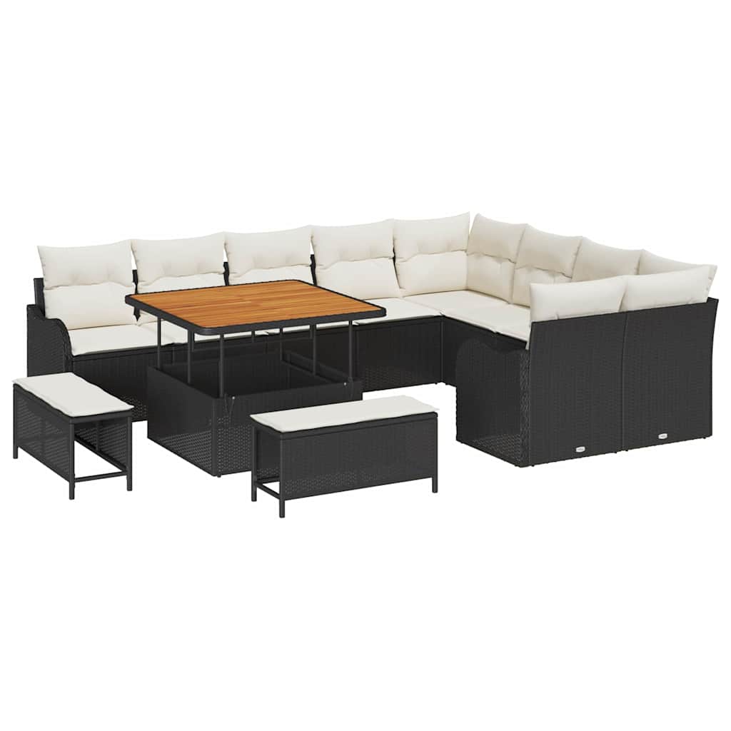 Tuin Sofa Set 12 Pcs En Crème 100 X 100 X 71 Cm