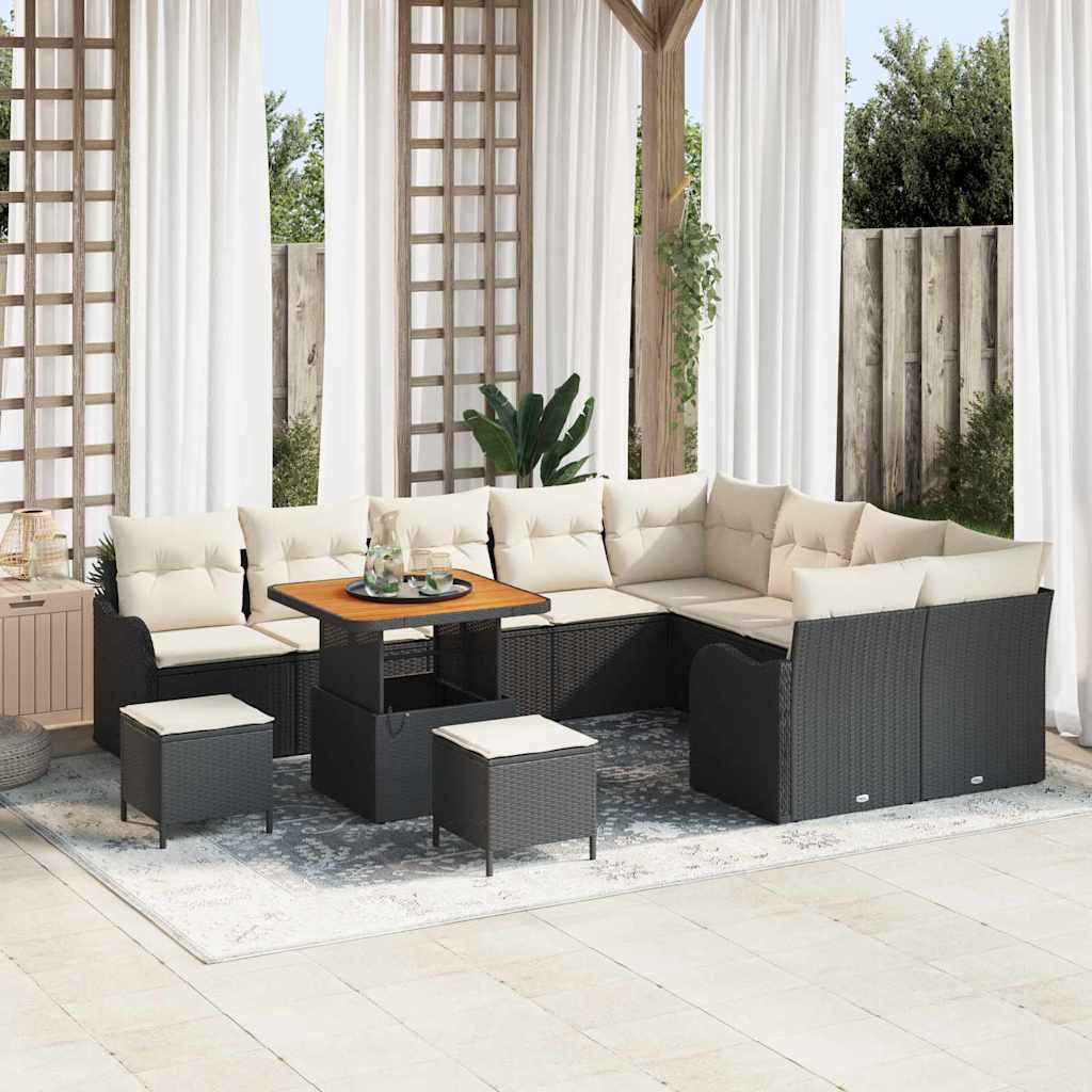 Tuin Sofa Set 12 Pcs En Crème 100 X 100 X 71 Cm