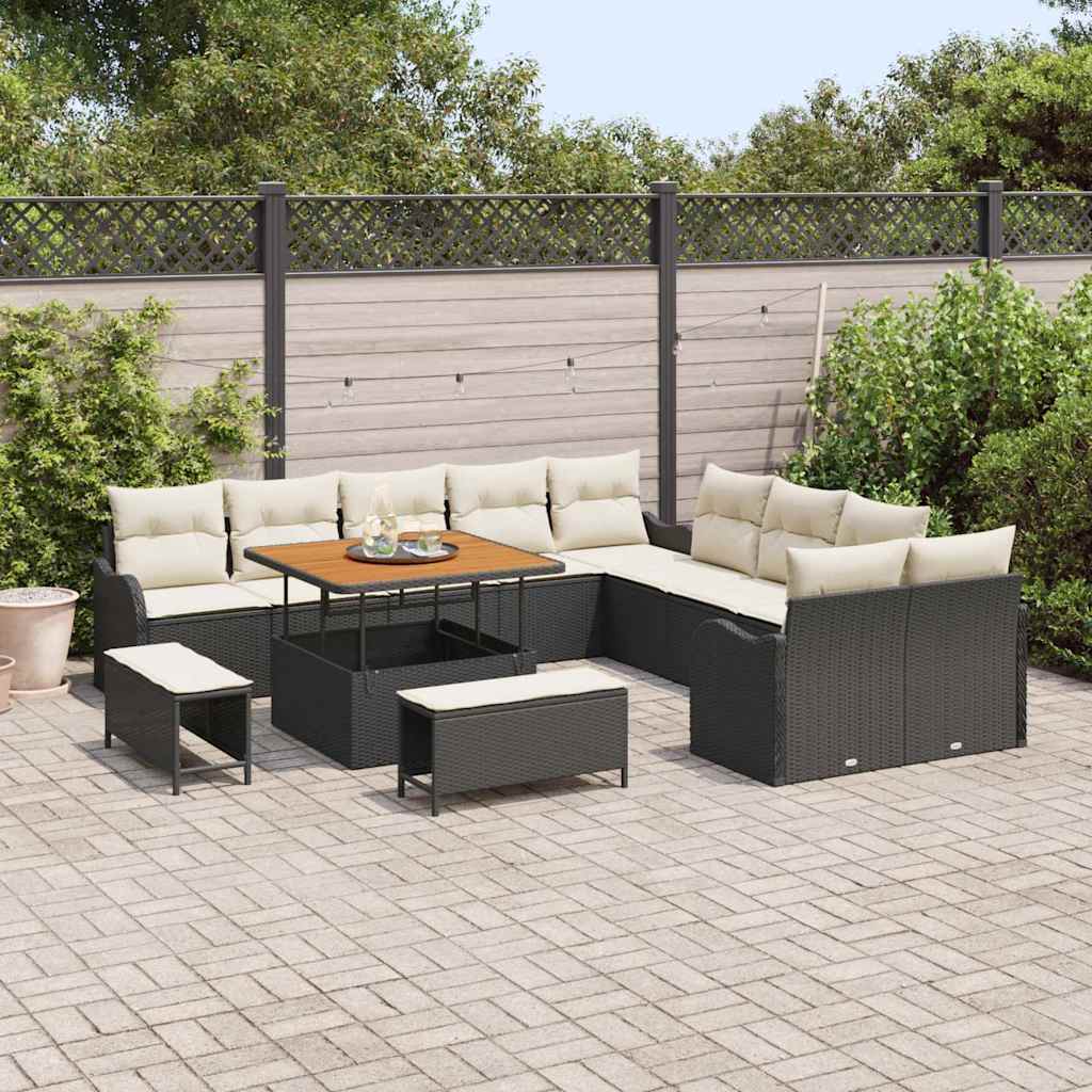 Tuin Sofa Set 13 Pcs En Crème 100 X 100 X 71 Cm