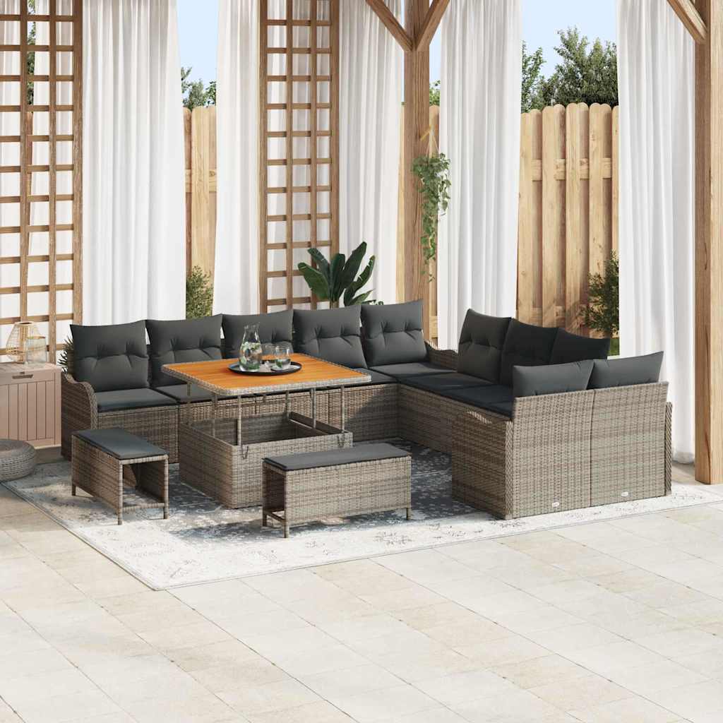 Tuin Sofa Set 13 Pcs En Crème 100 X 100 X 71 Cm