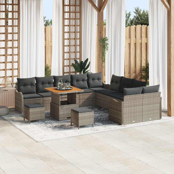 Tuin Sofa Set 13 Pcs En Crème 100 X 100 X 71 Cm