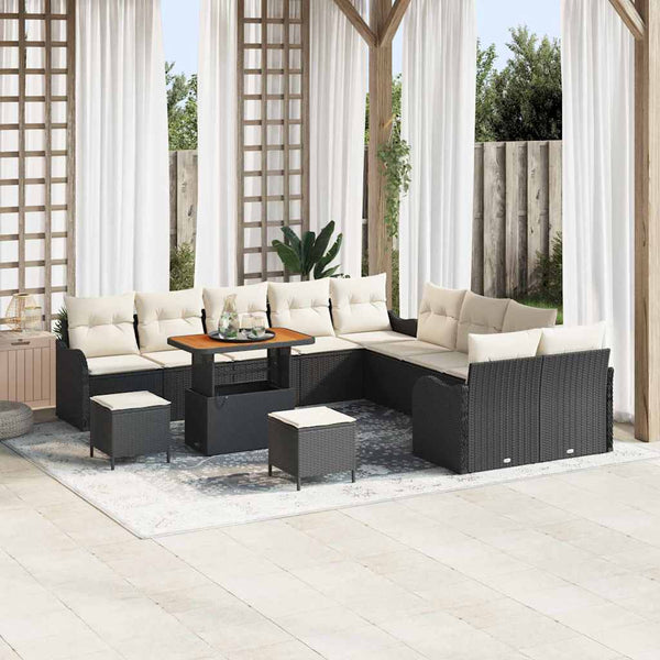 Tuin Sofa Set 13 Pcs En Crème 100 X 100 X 71 Cm